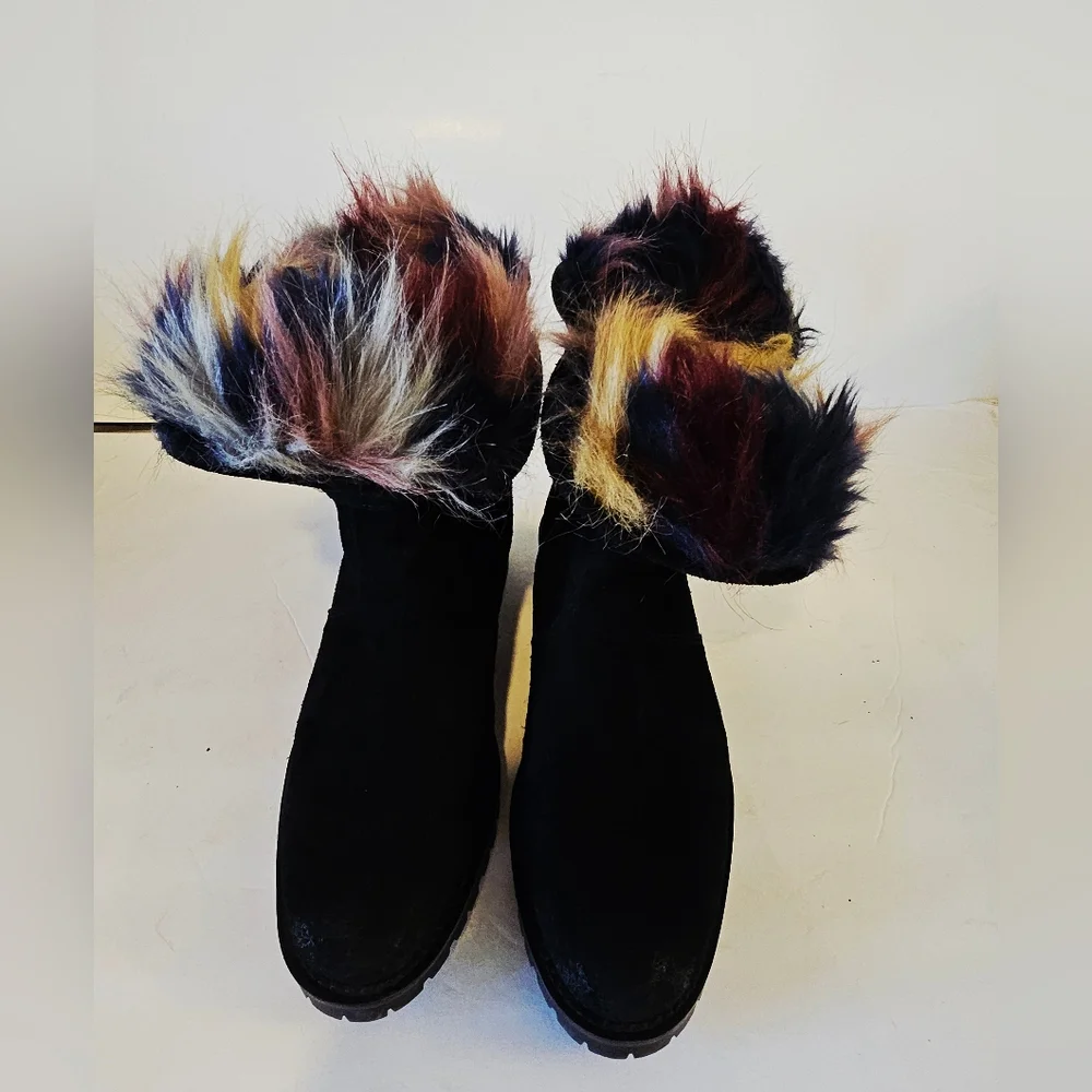 Sam Edelman Black Suede Winter Boots - Picture 3 of 12